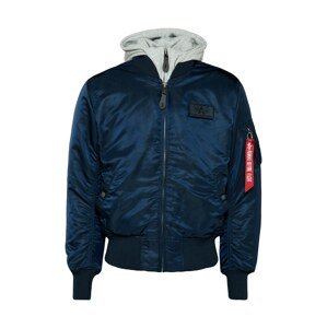 ALPHA INDUSTRIES Prechodná bunda 'MA-1 D-Tec'  tmavomodrá / svetlosivá / červená / čierna