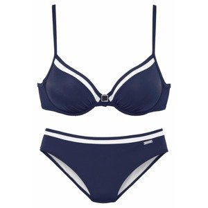 LASCANA Bikiny  námornícka modrá / biela