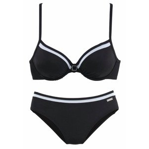 LASCANA Bikiny  čierna / biela