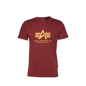 ALPHA INDUSTRIES Tričko  žltá / karmínovo červená