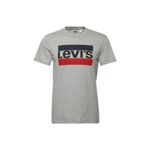 LEVI'S ® Tričko 'Sportswear Logo Graphic'  modrá / sivá melírovaná / červená