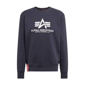 ALPHA INDUSTRIES Mikina  námornícka modrá / červená / biela