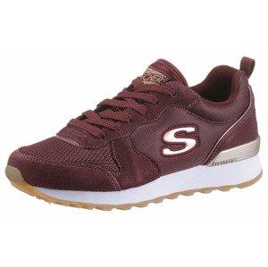 SKECHERS Nízke tenisky 'Gold'n Gurl'  béžová / tmavočervená
