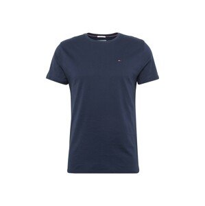 Tommy Jeans Tričko  tmavomodrá / ohnivo červená / biela