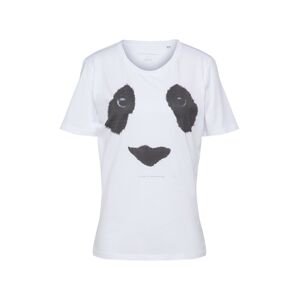 EINSTEIN & NEWTON Tričko 'Panda Eyes Paxton'  tmavosivá / biela