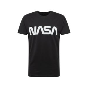 Mister Tee Tričko 'Nasa'  čierna / biela