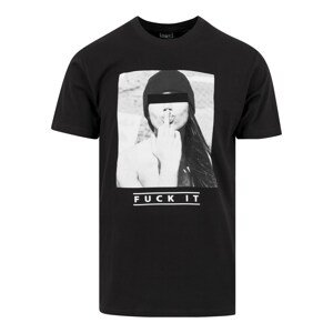 Mister Tee Tričko 'F#?KIT'  čierna / biela