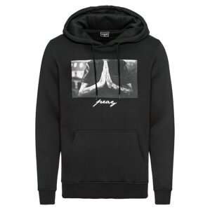 Mister Tee Mikina 'Pray'  sivá / čierna