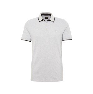 JACK & JONES Tričko 'JJPaulos'  svetlosivá / čierna