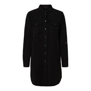 VERO MODA Košeľové šaty 'VMSILLA'  čierna