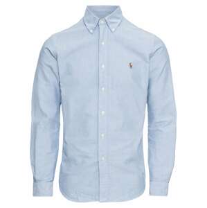 Polo Ralph Lauren Košeľa  svetlomodrá / hnedá / biela