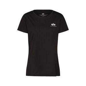 ALPHA INDUSTRIES Tričko  čierna / biela