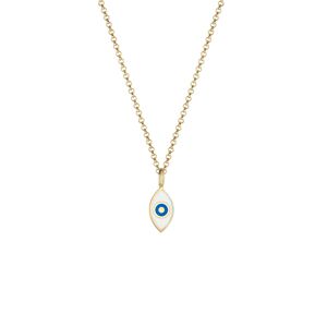 ELLI Retiazka 'Evil Eye'  modrá / zlatá / biela