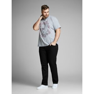 Jack & Jones Plus Džínsy 'Tim'  čierny denim
