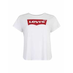 Levi's® Plus Tričko 'The Perfect Tee '  červená / biela