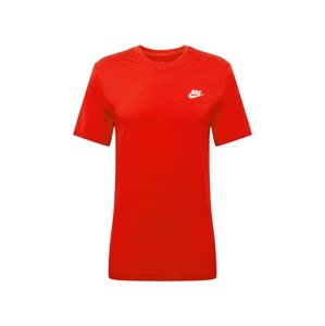 Nike Sportswear Tričko 'Club'  červená / biela