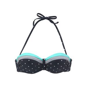 LASCANA Bikinový top 'Monroe'  modrá / tyrkysová