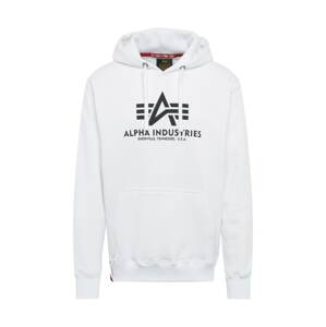ALPHA INDUSTRIES Sveter  čierna / šedobiela