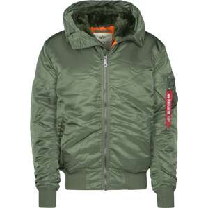 ALPHA INDUSTRIES Zimná bunda 'MA-1'  olivová / oranžová / červená / biela
