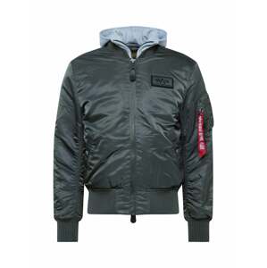 ALPHA INDUSTRIES Prechodná bunda 'MA-1 D-Tec'  čadičová / červená / biela