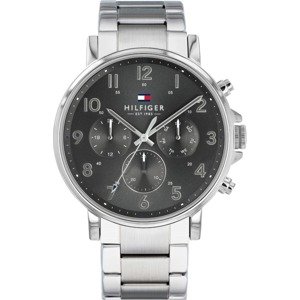 TOMMY HILFIGER Analógové hodinky 'Dressed Up, 1710382'  grafitová / strieborná