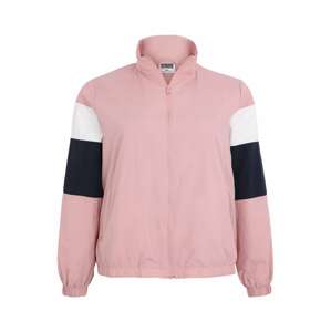 Urban Classics Prechodná bunda  ružová / čierna / biela