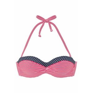 s.Oliver Bikinový top 'Avni'  tmavomodrá / červená / biela