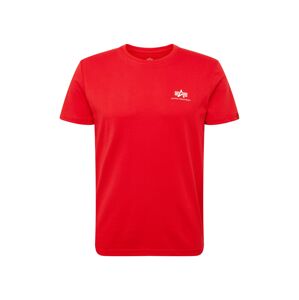 ALPHA INDUSTRIES Tričko  svetločervená / biela