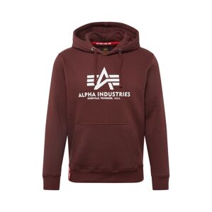 ALPHA INDUSTRIES Sveter  burgundská / biela