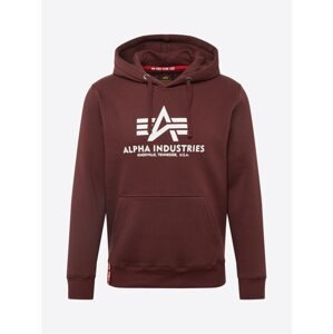 ALPHA INDUSTRIES Sveter  burgundská / biela