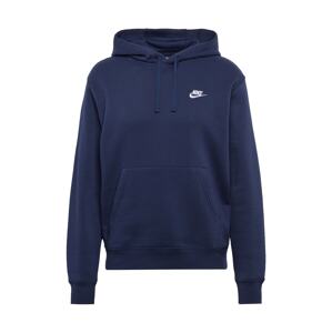 Nike Sportswear Mikina 'Club Fleece'  tmavomodrá / biela
