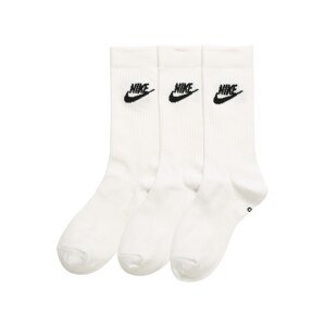 Nike Sportswear Ponožky 'Essential'  čierna / biela