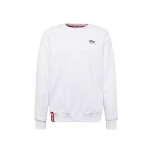 ALPHA INDUSTRIES Mikina  červená / čierna / biela