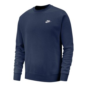Nike Sportswear Mikina 'Club Fleece'  námornícka modrá / biela