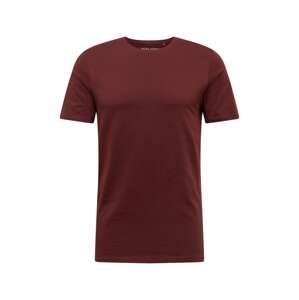 JACK & JONES Tričko  bordová