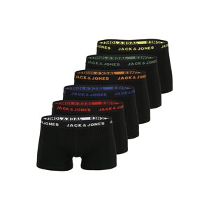 JACK & JONES Boxerky  tmavozelená / oranžová / červená / čierna / biela