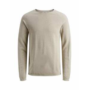 JACK & JONES Sveter 'JJEHill'  tmavobéžová