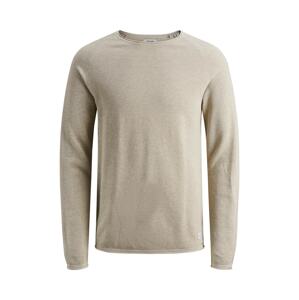 JACK & JONES Sveter 'JJEHill'  tmavobéžová