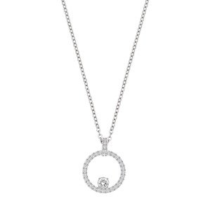Swarovski Retiazka  strieborná / priehľadná