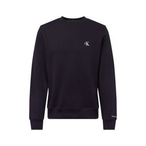 Calvin Klein Jeans Mikina 'Essential'  čierna / biela
