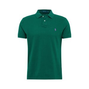 Polo Ralph Lauren Tričko  tmavozelená / fialová