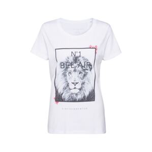 EINSTEIN & NEWTON Tričko 'Bel Air T-Shirt'  čierna / biela