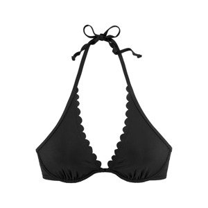 LASCANA Bikinový top 'Scallop'  čierna