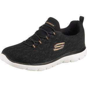 SKECHERS Nízke tenisky 'Summits'  oranžová / čierna
