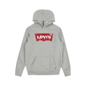 Levi's Kids Mikina 'Batwing'  sivá melírovaná / červená / biela