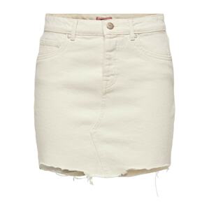 ONLY Sukňa 'Sky'  hnedá / biely denim