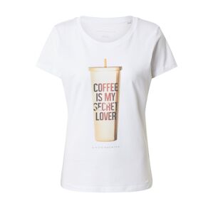EINSTEIN & NEWTON Tričko 'Coffee'  hnedá / biela