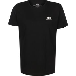 ALPHA INDUSTRIES Tričko  čierna / biela