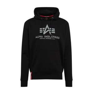ALPHA INDUSTRIES Sveter  čierna / biela