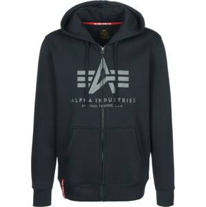 ALPHA INDUSTRIES Tepláková bunda  námornícka modrá / sivá / červená / biela